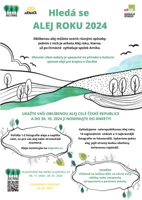 Anketa Alej roku 2024 hledá nejoblíbenější stromořadí v České republice. Nominujte alej!