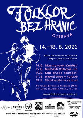 Centrum Ostravy roztančí festival Folklor bez hranic Ostrava. Představí soubory z Česka, Slovenska, Kostariky a Číny