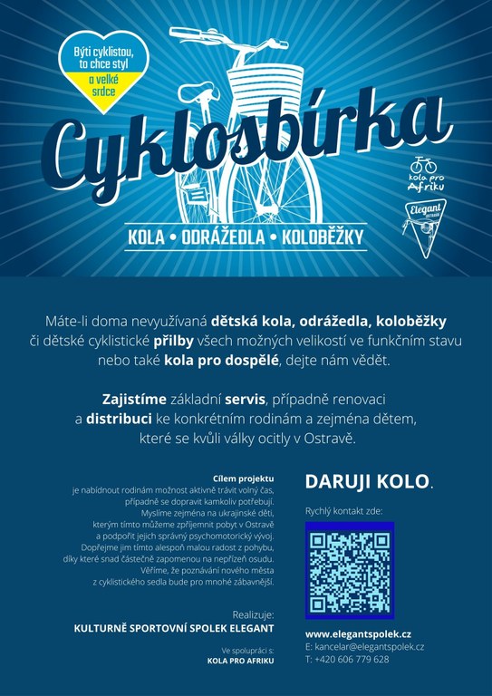 CYKLOSBÍRKA pro ukrajinské rodiny