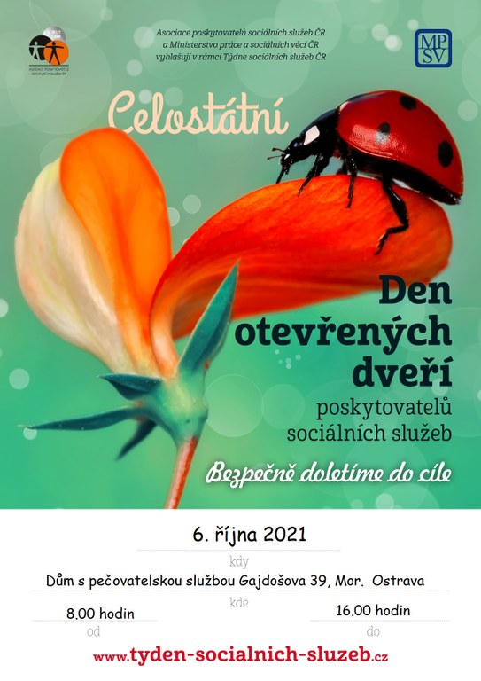 Den otevřených dveří domu s pečovatelskou službou Gajdošova