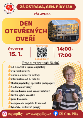 Den otevřených dveří na ZŠ Gen. Píky