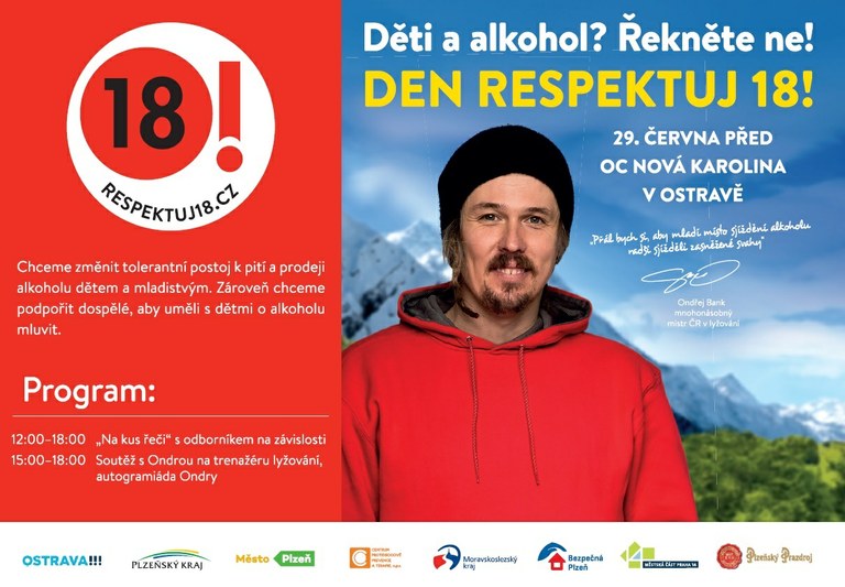 Den Respektuj 18 poprvé v Ostravě s mistrem ČR v lyžování Ondřejem Bankem