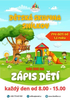 Dětská skupina Snílkov nabízí volná místa