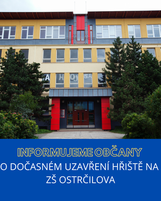 Dočasné uzavření hřiště u ZŠ Ostrčilova trvá i dnes