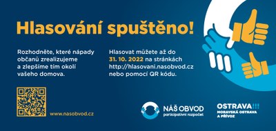 Hlasujte pro nejlepší návrh 3. ročníku participativního rozpočtu!