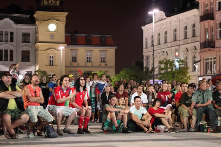 Ostravané podporují český tým na Euru 2012, Aleš Viktorin Ostravané podporují český tým na Euru 2012, Aleš Viktorin