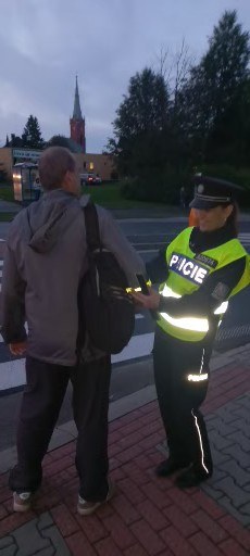 Policisté se zaměřili na viditelnost chodců a cyklistů