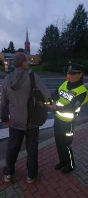 Policisté se zaměřili na viditelnost chodců a cyklistů