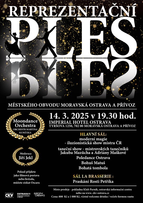 Přijďte na reprezentační ples s filmovou tematikou