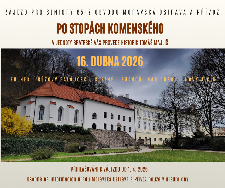 Senioři se vydají po stopách Komenského