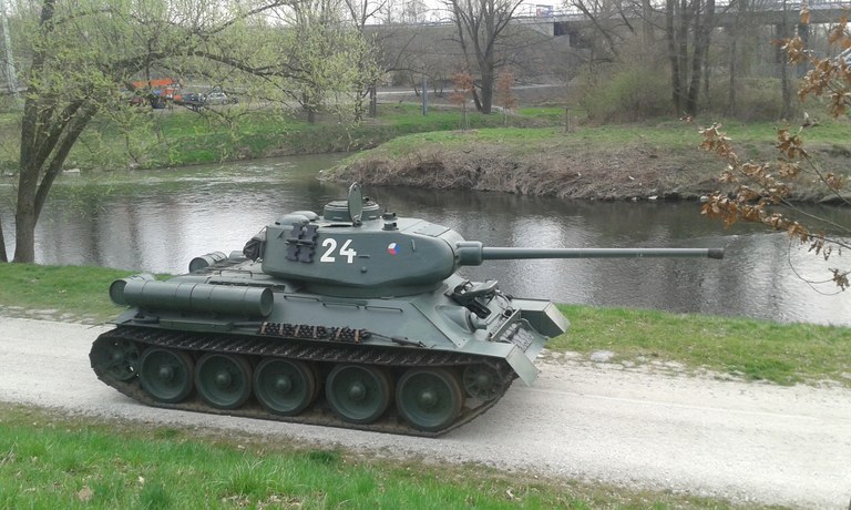 Tank T 34 v Moravské Ostravě