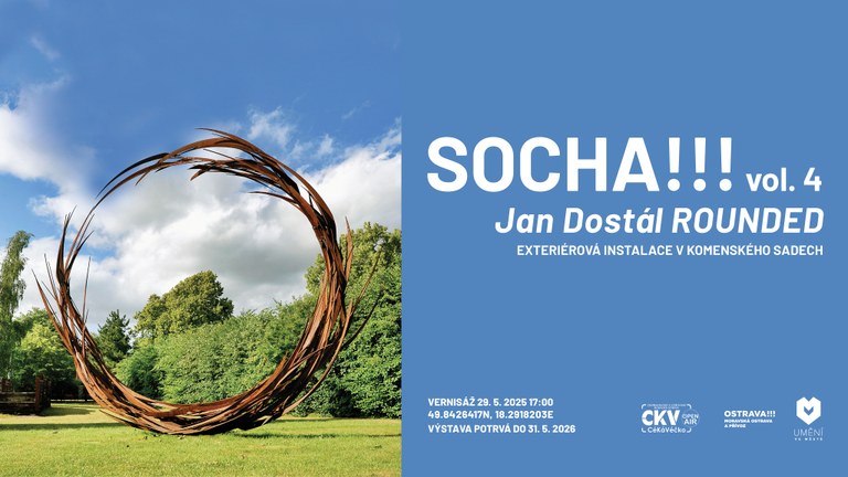 Vernisáž exteriérové instalace v Komenského sadech SOCHA!!! vol. 4 Jan Dostál ROUNDED