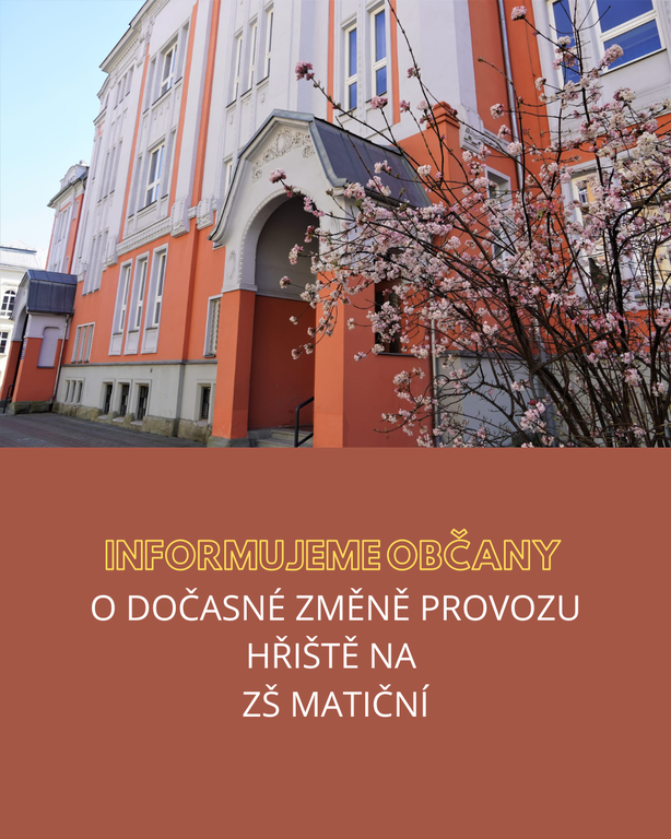 Změna otevírací doby hřiště u ZŠO Matiční
