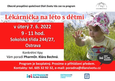 Zveme na vzdělávací program Lékárnička na léto s dětmi