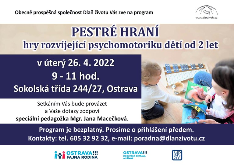  Zveme na vzdělávací program Pestré hraní